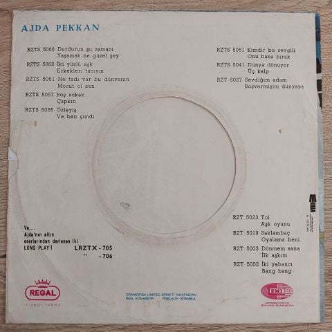 AJDA PEKKAN - BANG BANG İKİ ABANCI 45LİK PLAK