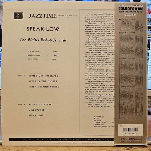 Walter Bishop Jr. Trio – Speak Low LP PLAK