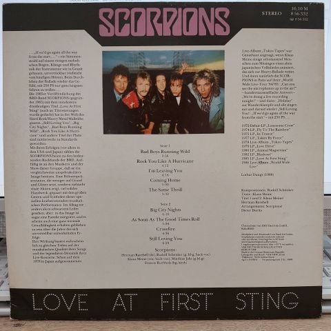 Scorpions – Love At First Sting LP PLAK