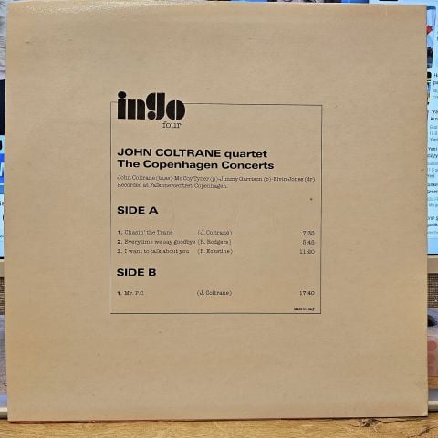 John Coltrane Quartet – The Copenhagen Concerts LP PLAK
