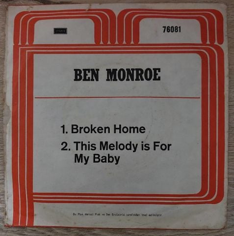 Ben Monroe – Broken Home 45LİK PLAK