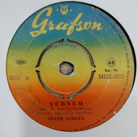 SEVİM ŞENGÜL - ÇİÇEKÇİ KIZ 45LİK PLAK