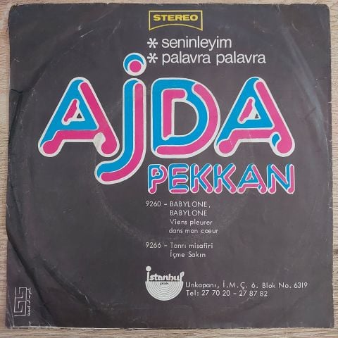 AJDA PEKKAN - PALAVRA PALAVRA 45LİK PLAK