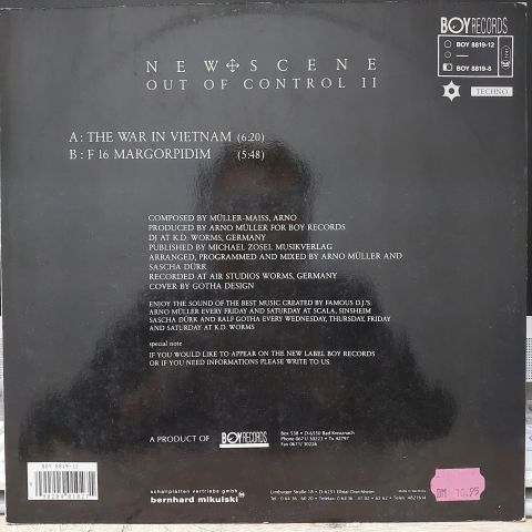 New Scene – Out Of Control II LP PLAK