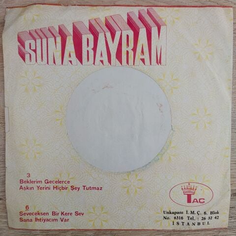 Suna Bayram – Beklerim Gecelerce 45LİK PLAK