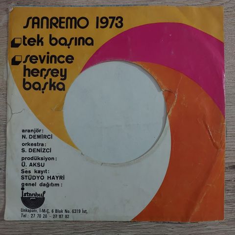 Ayten Alpman – Tek Başına / Sevince Her Şey Başka 45LİK PLAK