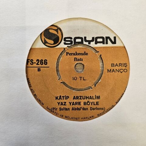 Barış Manço – İşte Hendek İşte Deve / Kâtip Arzuhalim Yaz Yare Böyle 45LİK PLAK