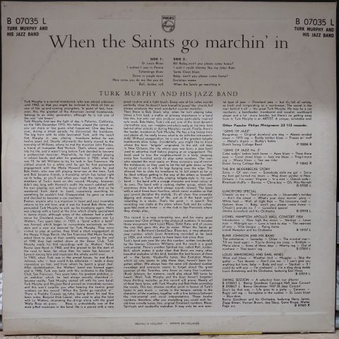 Turk Murphy And His Jazz Band – When The Saints Go Marching In LP PLAK