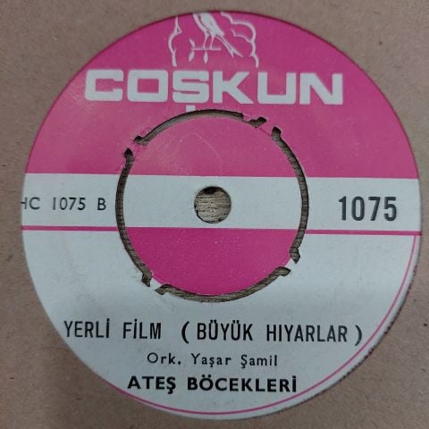 ATEŞ BÖCEKLERİ - YERLİ FİLM BÜYÜK HIYARLAR 45LİK PLAK