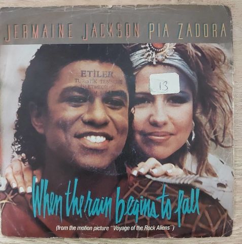 Jermaine Jackson, Pia Zadora – When The Rain Begins To Fall 45LİK PLAK