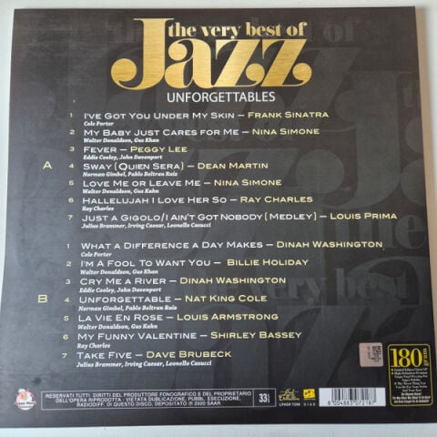 The Very Best Of Jazz Unforgettables LP PLAK