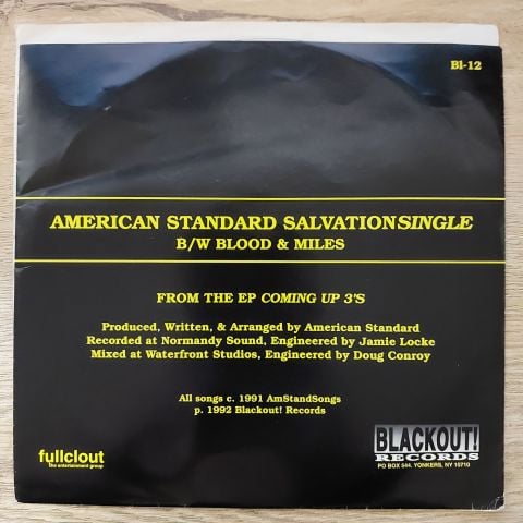 American Standard – Salvation / Blood & Miles 45LİK PLAK
