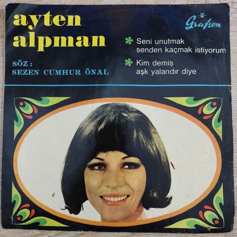 Ayten Alpman – Seni Unutmak Senden Kaçmak İstiyorum / Kim Demiş Aşk Yalandır Diye 45LİK PLAK