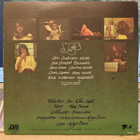 Yes – Close To The Edg LP PLAK