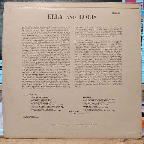 Ella Fitzgerald, Louis Armstrong – Ella And Louis LP PLAK