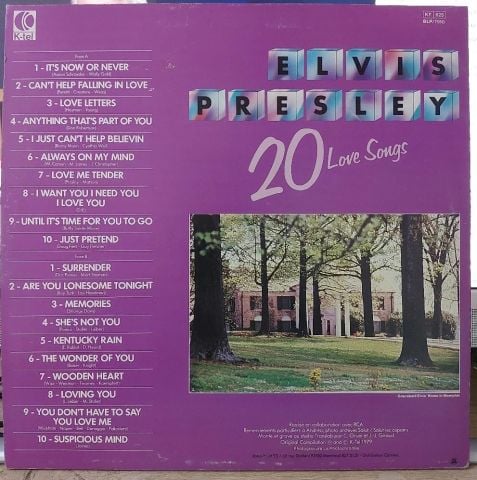 Elvis Presley – Rendez-Vous Avec Elvis (20 Love Songs) LP PLAK