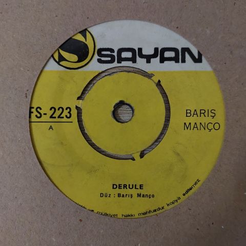 Barış Manço – Derule 45LİK PLAK