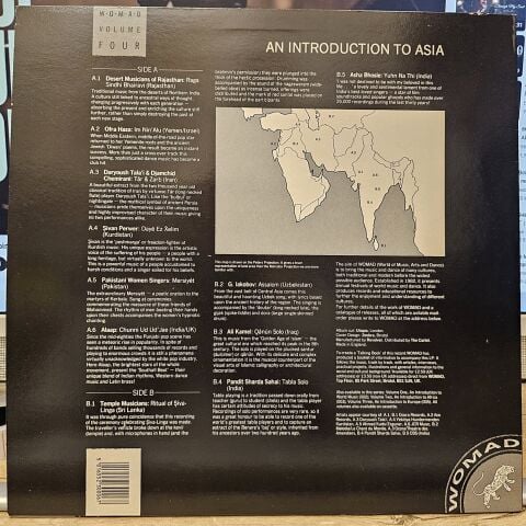 Various – WOMAD Volume Four: An Introduction To Asia 1 LP PLAK ( ŞİVAN PERVER KÜRTÇE İÇERİK )