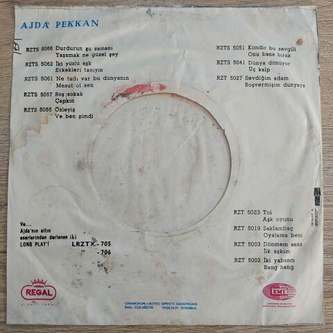 AJDA PEKKAN - DURDURUN ŞU ZAMANI 45LİK PLAK