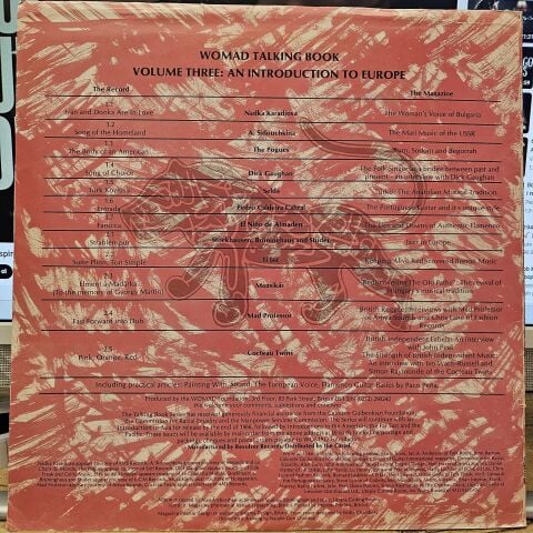 Various – Womad Talking Book Volume Three: An Introduction To Europe LP PLAK ( SELDA BAĞCAN )