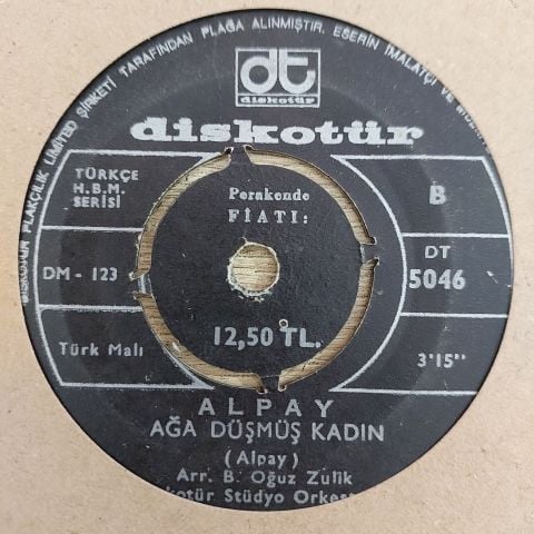 Alpay – Dağların Gözyaşları / Ağa Düşen Kadın 45LİK PLAK