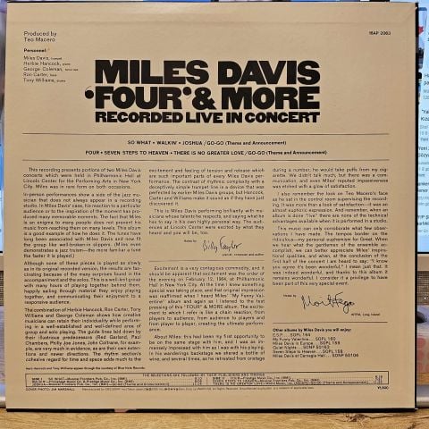 Miles Davis – 'Four' & More (Recorded Live In Concert) LP PLAK