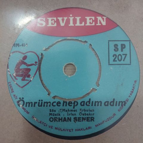 ORHAN ŞENER - ÖMRÜMCE ADIM ADIM 45LİK PLAK