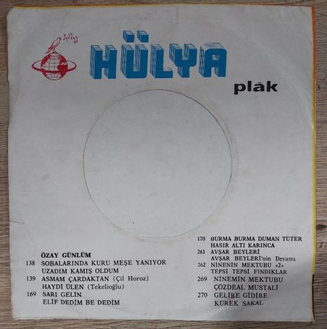 ÖZAY GÖNLÜM - ELİF DEDİM BE DEDİM 45LİK PLAK