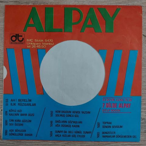 Alpay – Can Karagözlüm / Sev Ölesiye 45LİK PLAK