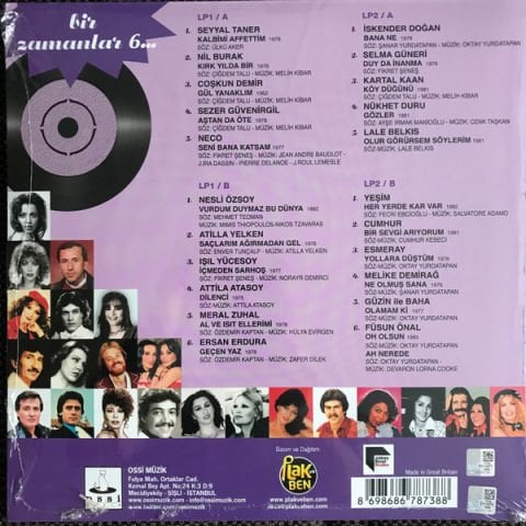Various – Bir Zamanlar 6... LP PLAK