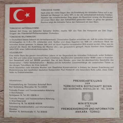 Unknown Artist – Türkei 45LİK PLAK