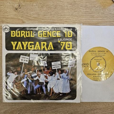 DURUL GENCE - 10 EŞLİĞİNDE YAYGARA 70 45LİK PLAK