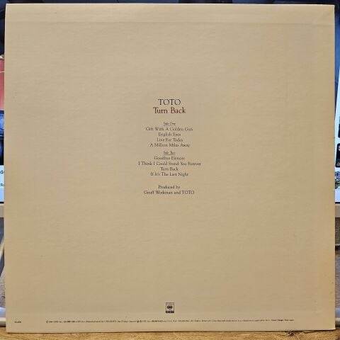 Toto – Turn Back LP PLAK