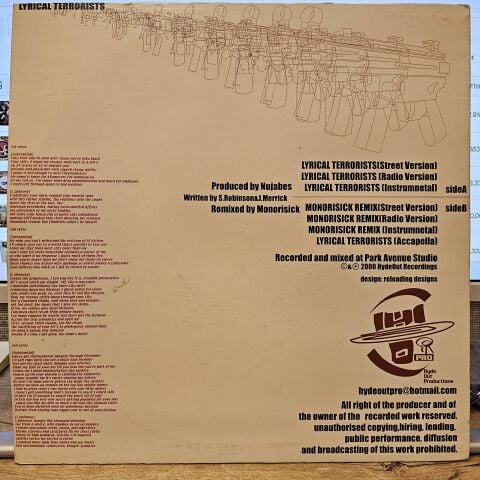 Substantial & L Universe – Lyrical Terrorists LP PLAK