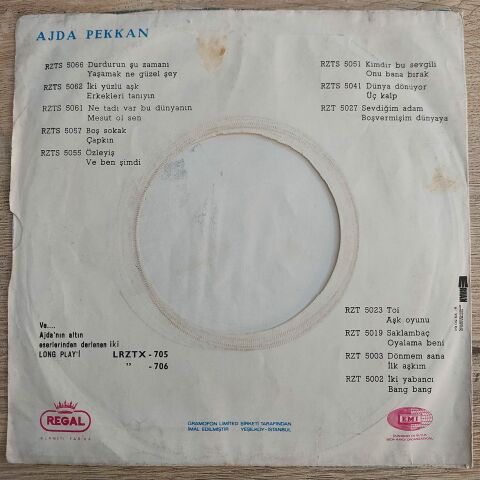 AJDA PEKKAN - BOŞ SOKAK ÇAPKIN 45LİK PLAK