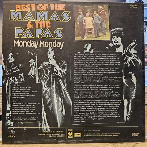 The Mamas & The Papas – Best Of The Mamas & The Papas - Monday Monday LP PLAK