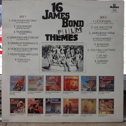 16 James Bond Film Themes LP PLAK