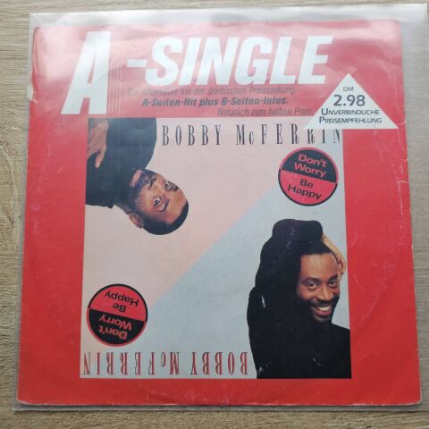Bobby McFerrin – Don't Worry, Be Happy 45LİK PLAK