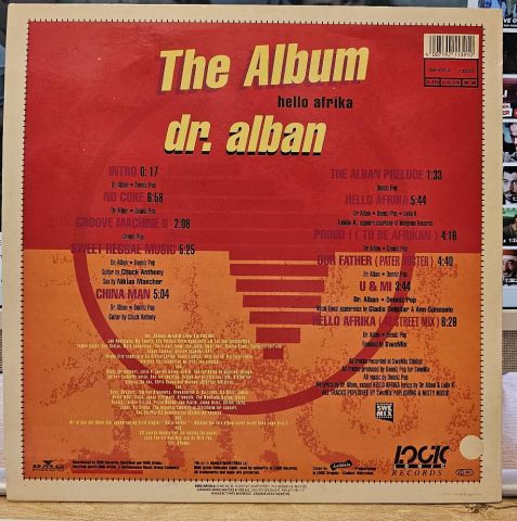 Dr. Alban – Hello Afrika (The Album) LP PLAK