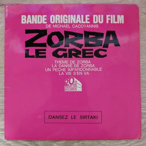 Mikis Theodorakis – Bande Originale Du Film Zorba Le Grec 45LİK PLAK