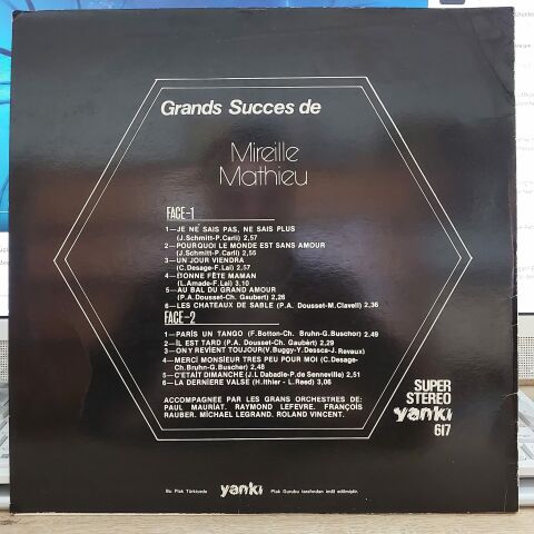 MİREİLLE MATHİEU - GRANDS SUCCES DE LP PLAK
