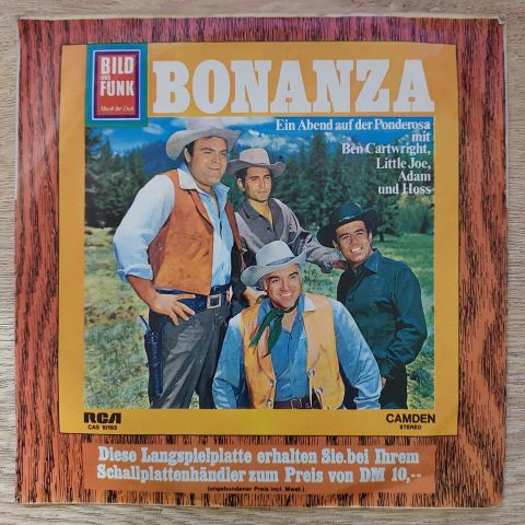 Bonanza – Ein Abend Auf Der Ponderosa (Mit Ben Cartwright, Little Joe, Adam Und Hoss) 45LİK PLAK