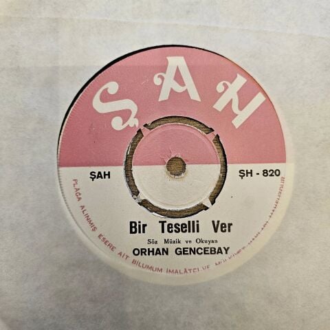 Orhan Gencebay – Bir Teselli Ver 45LİK PLAK