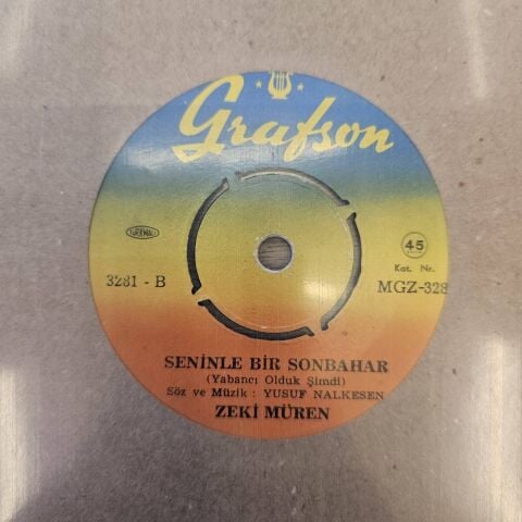 Zeki Müren –  Seninle Bir Sonbahar 45LİK PLAK