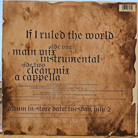Nas – If I Ruled The World LP PLAK