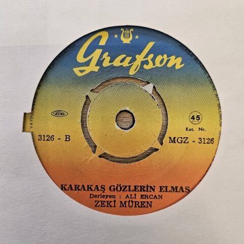 Zeki Müren – Karakaş Gözlerin Elmas 45LİK PLAK