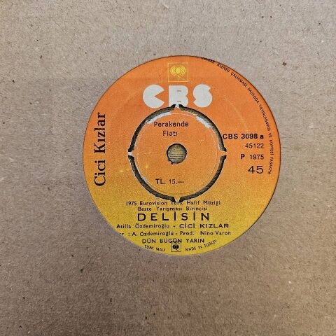 Cici Kızlar – Delisin / Rengarenk 45LİK PLAK