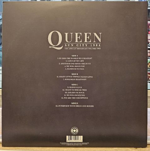 Queen – Sun City 1984 - The African Broadcast Volume Two LP PLAK