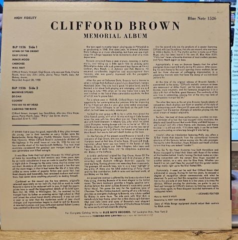 Clifford Brown – Memorial Album LP PLAK