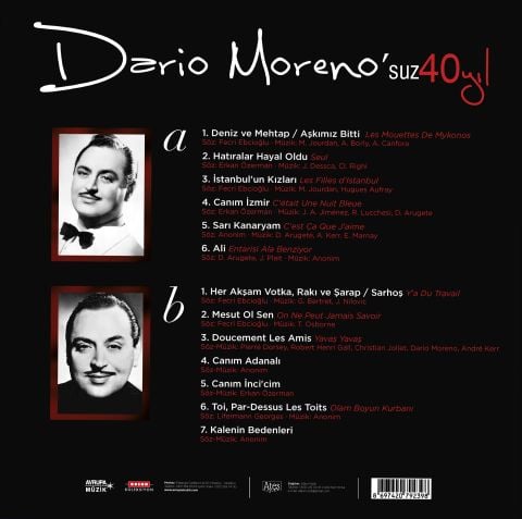 Dario Moreno - Dario Moreno'suz 40 Yıl LP PLAK